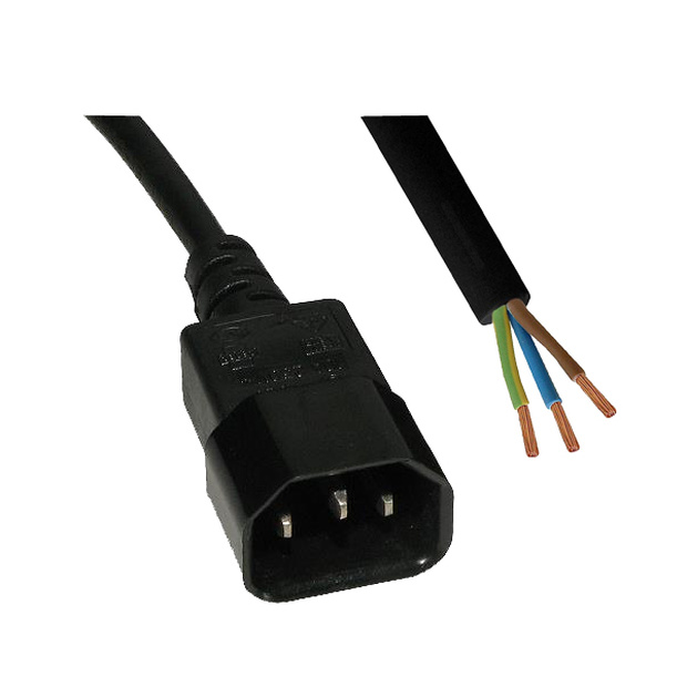 Kabel mit Apparatestecker IEC320-C14; 3m