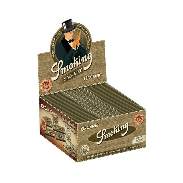 Smoking Organic Hanf Paper King Size unbleached Schachtel...