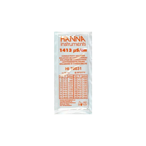 Eichflüssigkeit ec 1.413ms/cm Packung 25 x 20ml