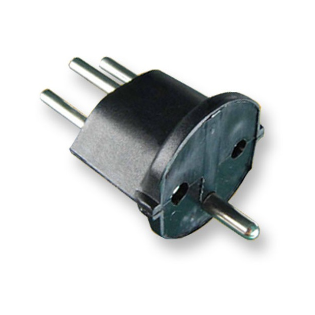 Übergangsstecker Schuko/T12 Fix-Adapter