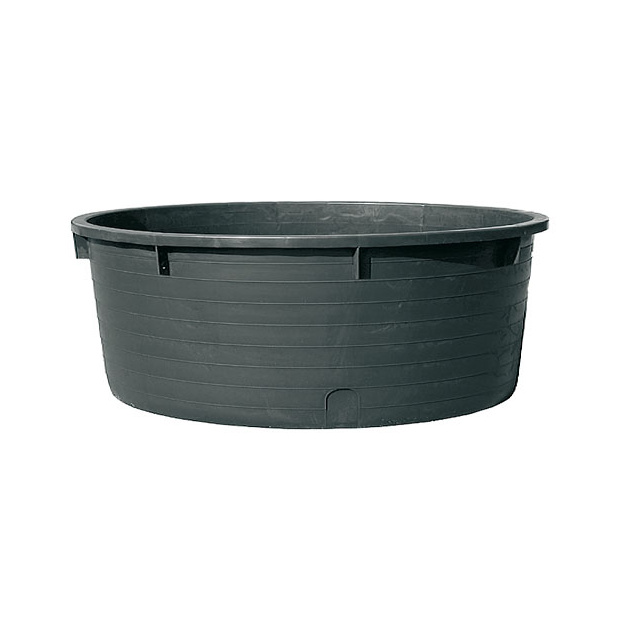 Wasserfass PE 275l, schwarz (flache Bauform)
