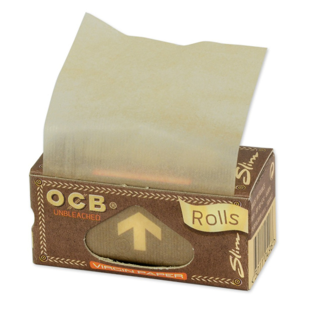 OCB Slim Virgin Rolls Unbleached
