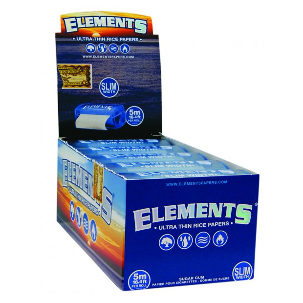 Elements Rolls Single Wide + Holder Box (10St)