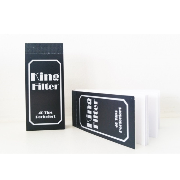 King Filter perforiert 40 Blätter, 70x30mm, Box à 36Stk