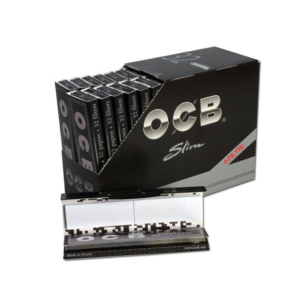OCB Premium Papers Slim + Tips Box (32Stk)