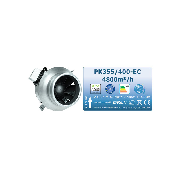 Prima Klima Blue Line EC Ventilator PK355/400-EC 4800m³/h
