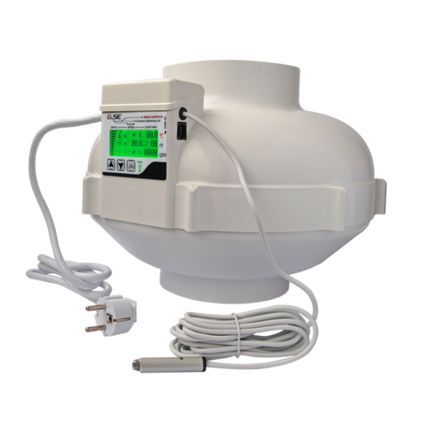 GSE EC Rohrventilator 160mm 1180m³/h mit LCD Controller