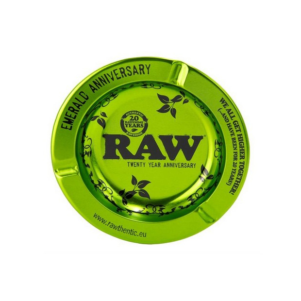 Aschenbecher Metall ø140mm RAW Emerald Green