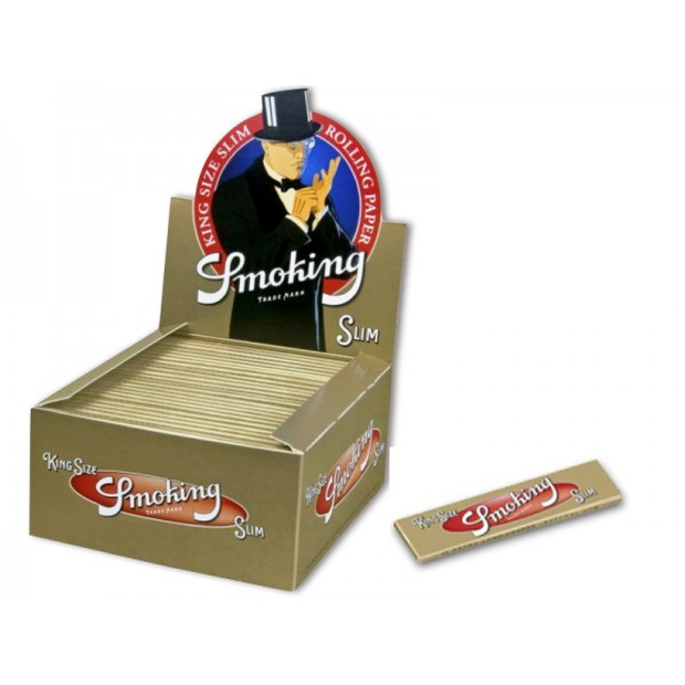 Smoking Gold Kingsize Slim Paper Box (50St)