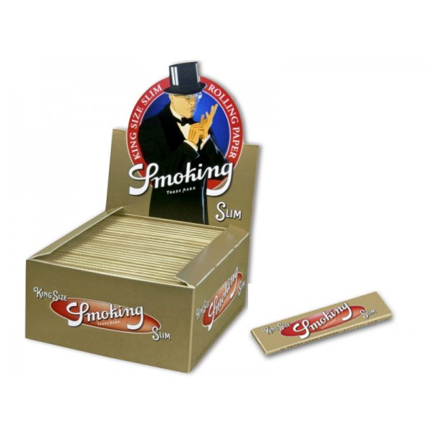 Smoking Gold Kingsize Slim Paper Box (50St)